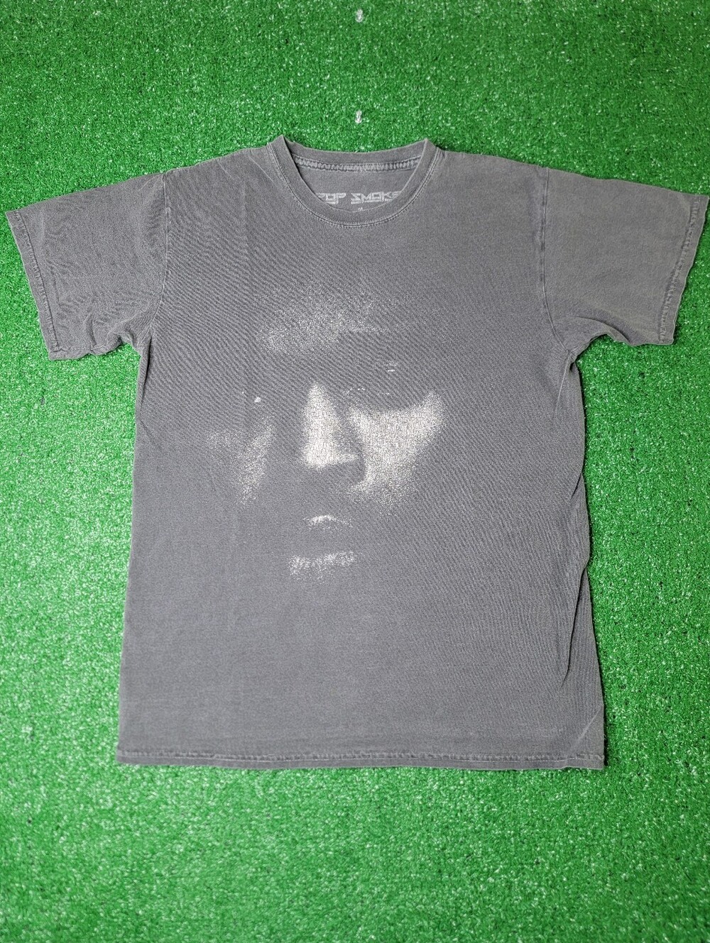 Pop Smoke "The Smoke Will Never Clear" Men's T-Shirt Size Medium Faded Black